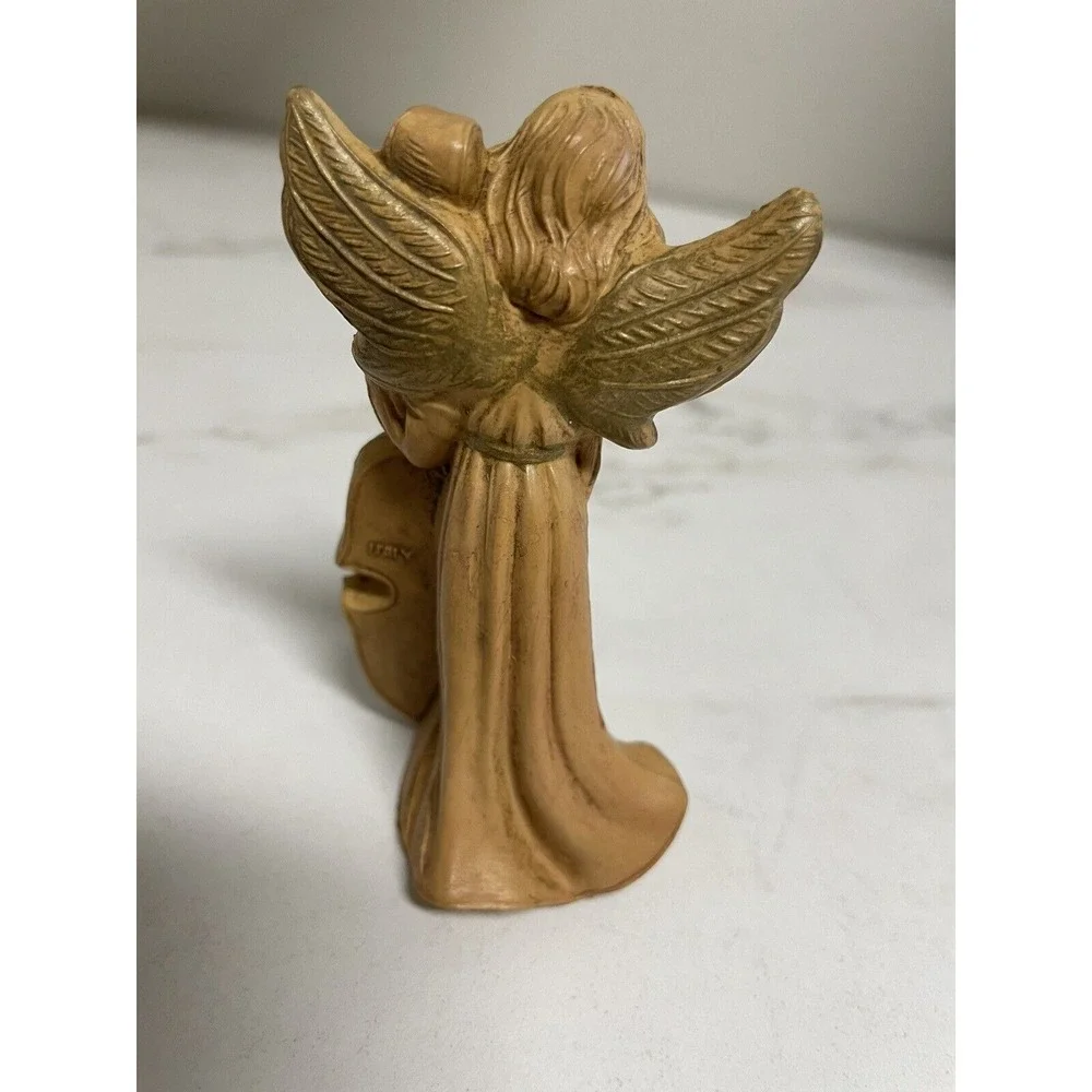 Set of‎ 3 Vintage Italy Euromarchi? Resin Musical Angels 4